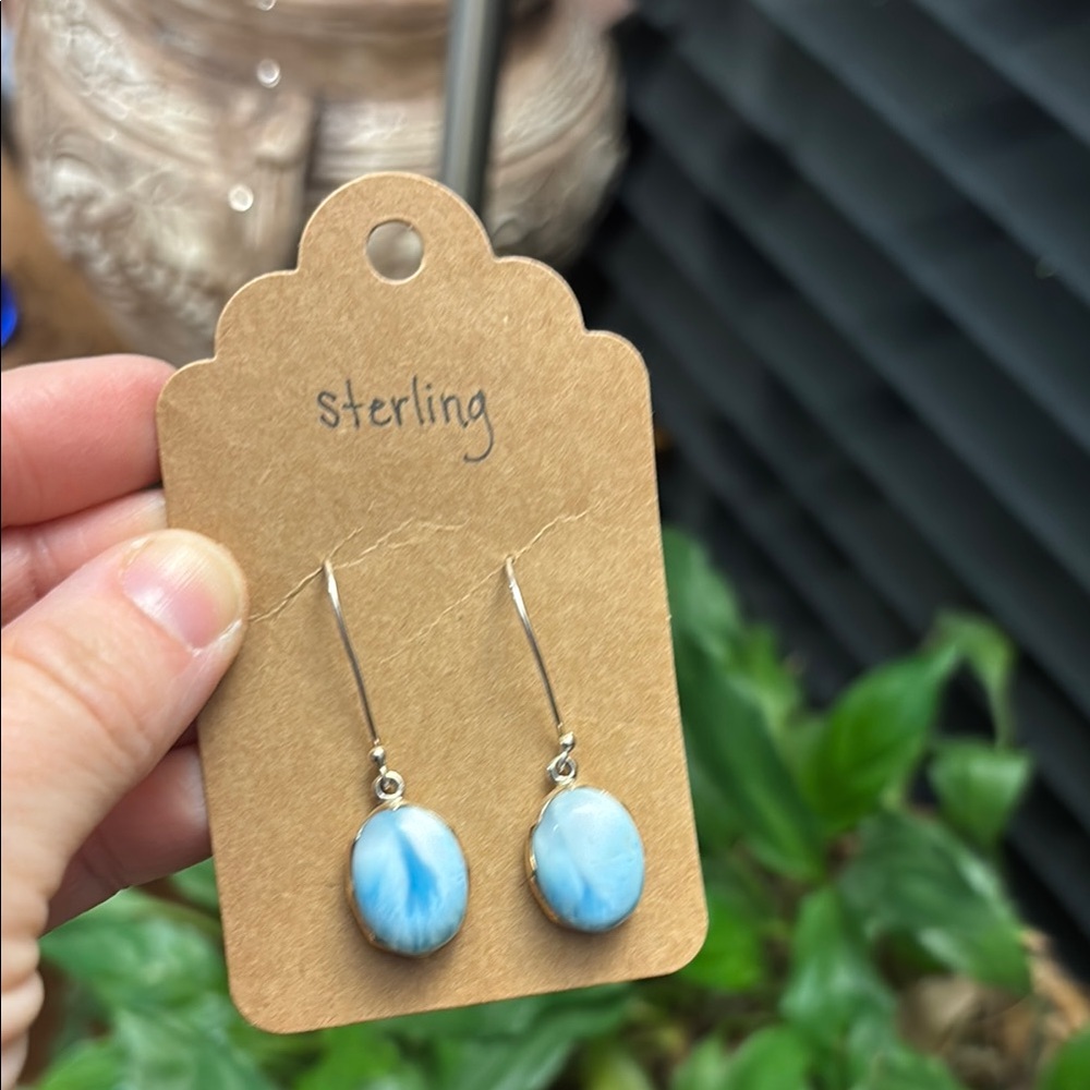 Sterling Silver Blue Earrings